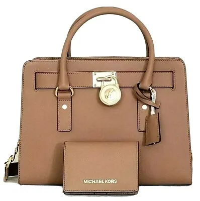 🌞michael Kors Hamilton Khaki Saffiano Ew Satchel Bag +/or Matching Wallet🌺nwt • $61.37