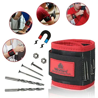 Magnetic Wristband Armband With Strong Magnets For Holding Screws Nails Bolts • $11.99