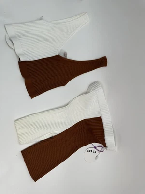 $75 • Buy STAUD Matching Color Block Set Top And Shorts NWT