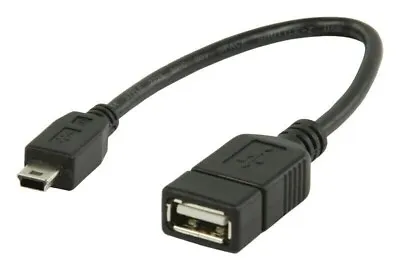 Mini USB OTG Cable For Digital Cameras - USB A Female To Mini USB B 5 Pin Male A • $4.99