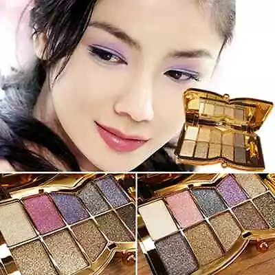 10 Colors Eye Shadow Shimmer Glitter Powder Palette Matte Cosmetic Eyeshadow • $21.59