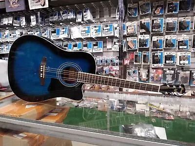 Ibanez Acoustic Electric Guitar V70CE-TBS Blue Right Handed Sounds Great! • $159.95