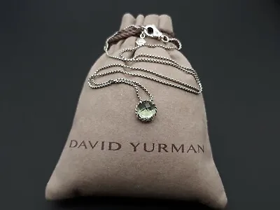 $135 • Buy David Yurman Chatelaine Pendant Necklace With Prasiolite 16-17 In Box Chain 