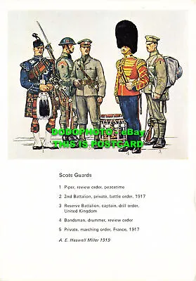 L173020 Scots Guards. Piper Review Order. Peacetime. British Uniforms. Imperial • $12.20