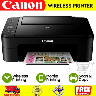 $78.47 • Buy Canon Wireless Printer Print Photo Scan Copy Home Student Office Document WIFI