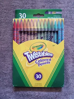 30 Crayola Twistables Colored Pencils Always Sharp Art Tools For Kids • £22.16