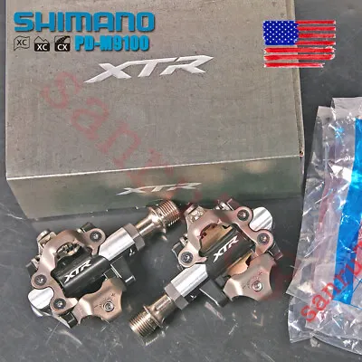 Shimano XTR/XT PD-M9100/M8100 Race SPD XC MTB Bike Pedals Clipless SH51 In Box • $75.80