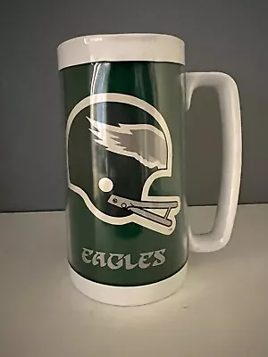 Vintage Philadelphia Eagles 1976 Thermo Serv Beer Mug Made In USA 16oz • $12