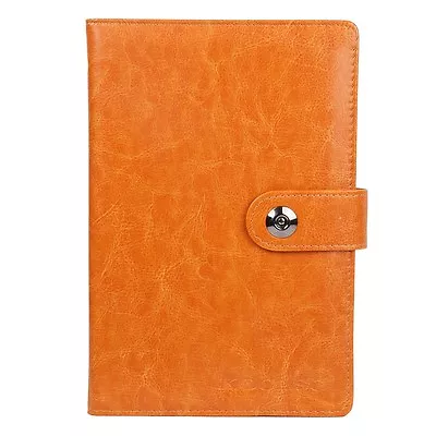 PU Leather Cover Notebook Memopad With Calendar World Map Silk Ribbon 6 X 9 Inch • $7.26