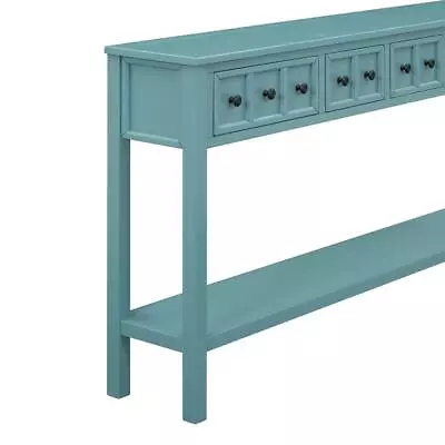 60  Long Rustic Entryway Console Table With Two Different Size Drawers • $247.29