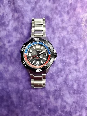 💥excellent💥citizen Promaster Gmt Men's Steel Watcxh  B877-r012827 Sapphire • $249