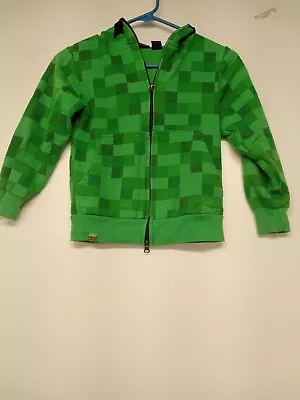 Jinx Minecraft CREEPER Hoodie Hooded Sweatshirt Mask Youth Kids Size Xtra Small • $25