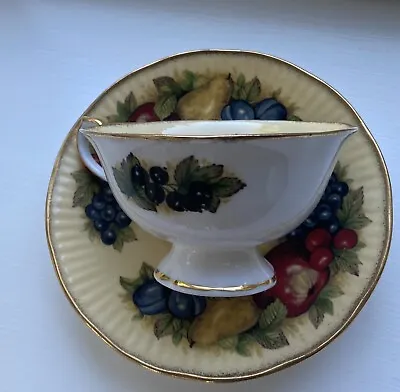 Queens February  Cup Saucer Rosina China Co Ltd • £12