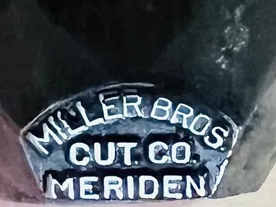 Miller Bros Cut Co Meriden Original Factory Knife Tang Stamp Circa 1872 - 1926 • $300