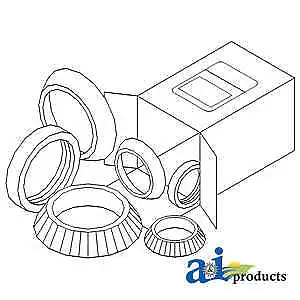 Bearing Kit WBKMF6 Fits Massey Ferguson 283 375 383 390 390T 393 398 399 • $64.99