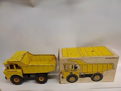 *Vintage Mighty Tonka Dump Truck  Pressed Steel Early 1970s (Yellow) Has Box.!!* • $59.99