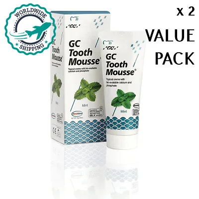 GC Tooth Mousse 40g - Mint X 2 Twin Pack • $45