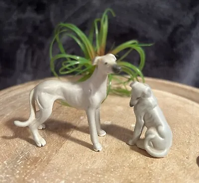 Beautiful Exquisite Pair Of Greyhound/whippet Figurines • $135