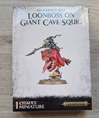 £23.79 • Buy Gloomspite Gitz Loonboss On Giant Cave Squig Age Of Sigmar Brand New Sealed