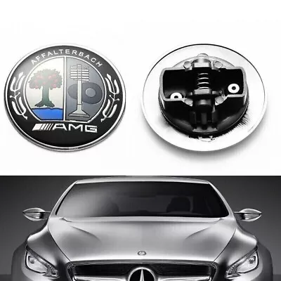 57mm Affalterbach Front AMG Emblem Apple Tree Flat Hood Badge For Mercedes-Benz • $11