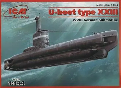 ICM S004 - 1/144 U - Boat Type XXIII. German Submarine Scale Plastic Model Kit • £31.19