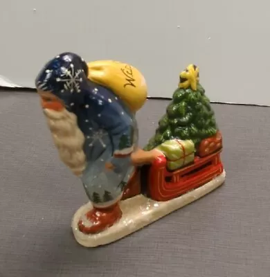 $125 • Buy Vaillancourt Folk Art Santa With Sled 2017 Starlight 
