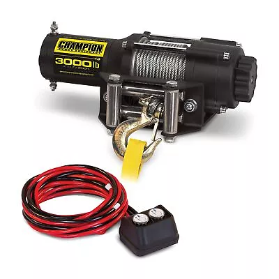 Champion 3000-lb. ATV/UTV Winch Kit BLACKRED 3000 Lb + ATV/UTV + Roller • $124.04