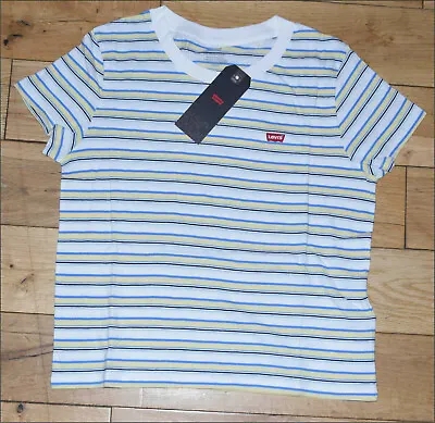  Ladies Levis Tshirt Womens Levi’s T Shirt Stripped RRP £25 SALE! • £11.99