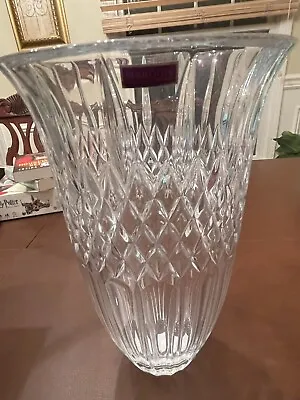 NEW IN BOX MARQUIS SHELTON By Waterford Crystal Vase 12  Tall. • $55