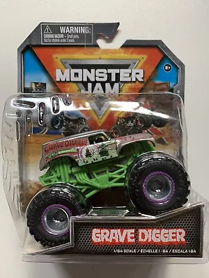 Monster Jam Truck - Grave Digger 25th Anniversary - Silver - 1:64 Scale • £9.99