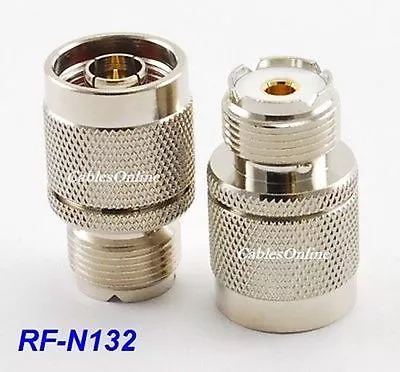 UHF SO239 Female Jack To N Male Plug Coaxial RF Adapter CablesOnline RF-N132 • $6.95