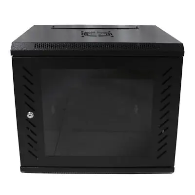 9U Wall Mount Network Server Cabinet Enclosure Rack W/ Cooling Fan Locking Door • $94.99