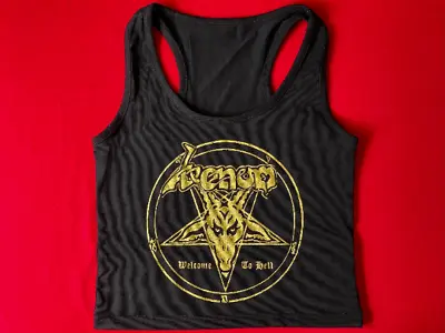 Venom Womens Tank Top Crop Shirt T Girls Heavy Black Metal Welcome To Hell • $32
