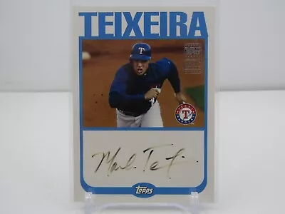 Mark Teixeira 2004 Topps Series 1 Autograph Auto! Texas Rangers! (faded Auto) • $8.50