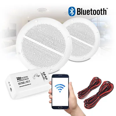 £46 • Buy Bathroom Kitchen Ceiling Speakers And Wireless Bluetooth Amplifier System