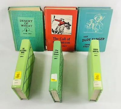 $8.19 • Buy Zane Grey Harper Editions Hardcover Western Book Lot Of 6 (1940s-1970s)