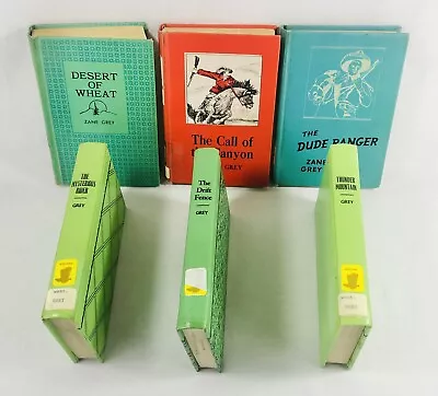 Zane Grey Harper Editions Hardcover Western Book Lot Of 6 (1940s-1970s) • $7.99