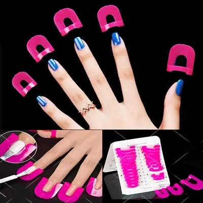 26Pcs Manicure Finger Nail Polish Protector Cover Keep Nail Polish F-LO • $1.38