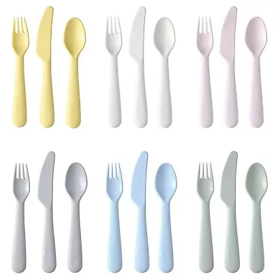 Ikea - Kalas - 18-piece Cutlery Set Mixed Colours • £1.99