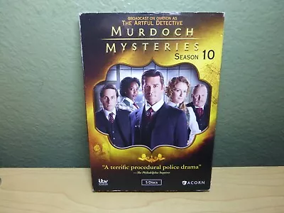 Murdoch Mysteries: Season 10 (DVD 2016) 5 Disc Set Widescreen • $12.99