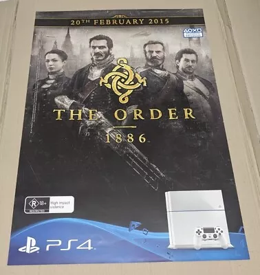 Official PS4 The Order 1886 Retail Promo Poster • $29