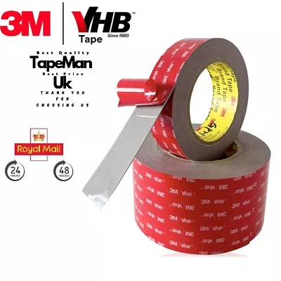 3M Double Sided Tape Heavy Duty Acrylic Foam Tape Strong Sticky Adhesive Pads • £5.95