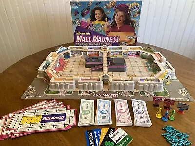 1989 1996 Mall Madness Board Game Milton Bradley TESTED WORKING COMPLETE CLEAN • $119.99