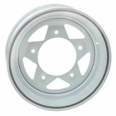 Empi 10-1018 Vw Baja Bug 15X10  5 Lug White Steel Spoke Wheel 3-1/2  Back Space • $239.95