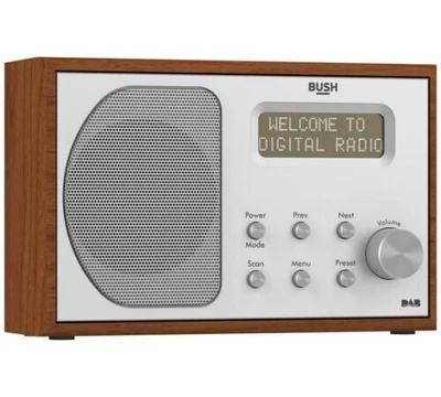 £19.99 • Buy Bush Wooden Mono DAB/FM Radio DAB1207 A3 7434356 R New Box Damage Item