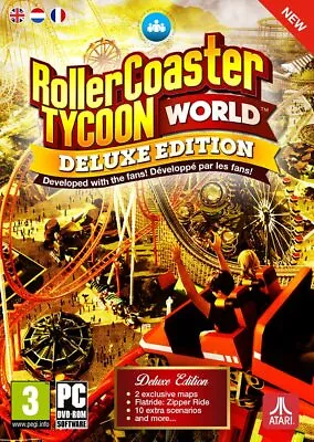 Rollercoaster Tycoon World Deluxe Edition (PC DVD) (PC) • $32.42