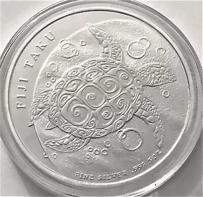 (2013) 5 OZ  SILVER FIJI TAKU SEA TURTLE Coin • $249.70