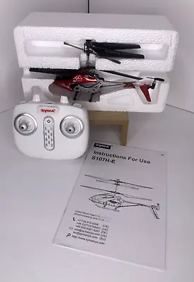 SYMA Remote Control Helicopter Aircraft Toy With Altitude Hold One Key- S107H-E • $27.99