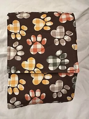 Dog Puppy Belly Band Wrap Contour Diaper Male Flannel Lined 11  3  Brown Gingham • $7