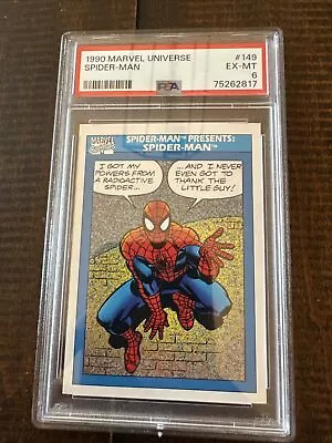 1990 Impel Marvel Universe #149 Spider-Man PSA 6 EX-MT • $1.25